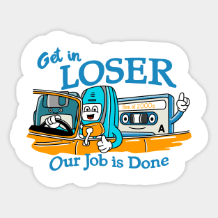 Old Tech Job Sticker